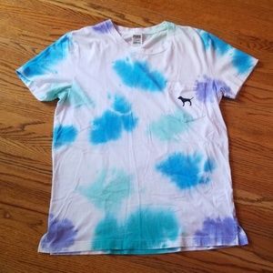 PINK tye dye t-shirt small